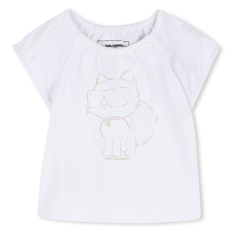 T-SHIRT AND SKIRT SET KARL LAGERFELD KIDS 
                        GIRL