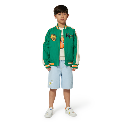 Cotton satin jacket KENZO KIDS BOY