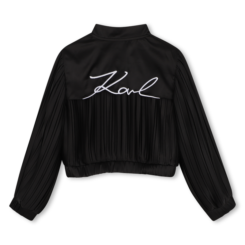 PLEATED SLEEVE JACKET KARL LAGERFELD KIDS 
                        GIRL