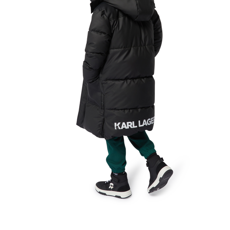 High-top leather trainers KARL LAGERFELD KIDS 
                        BOY