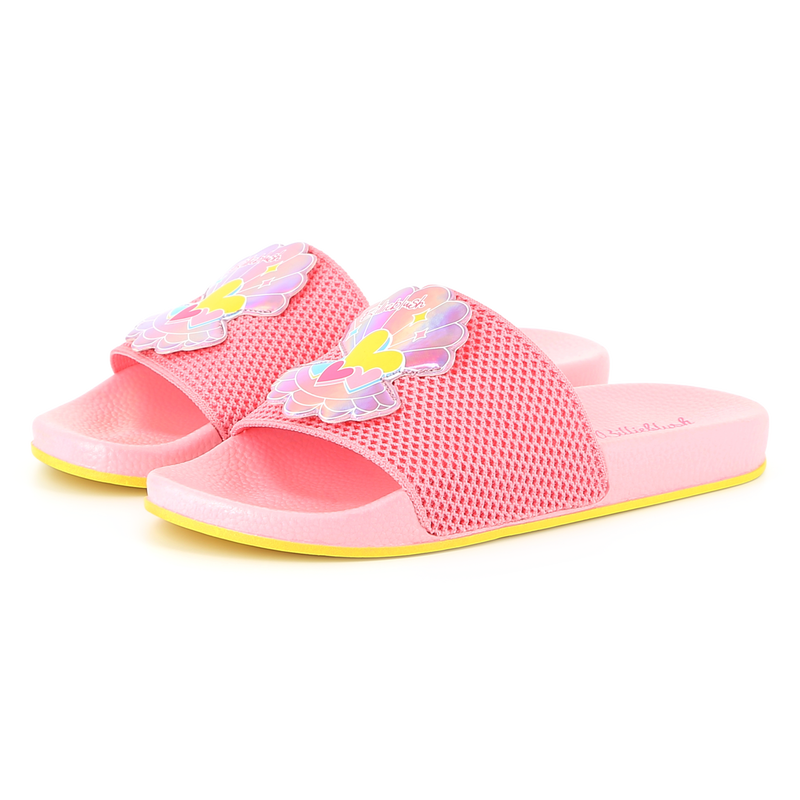 Dual-fabric sliders BILLIEBLUSH 
                        GIRL