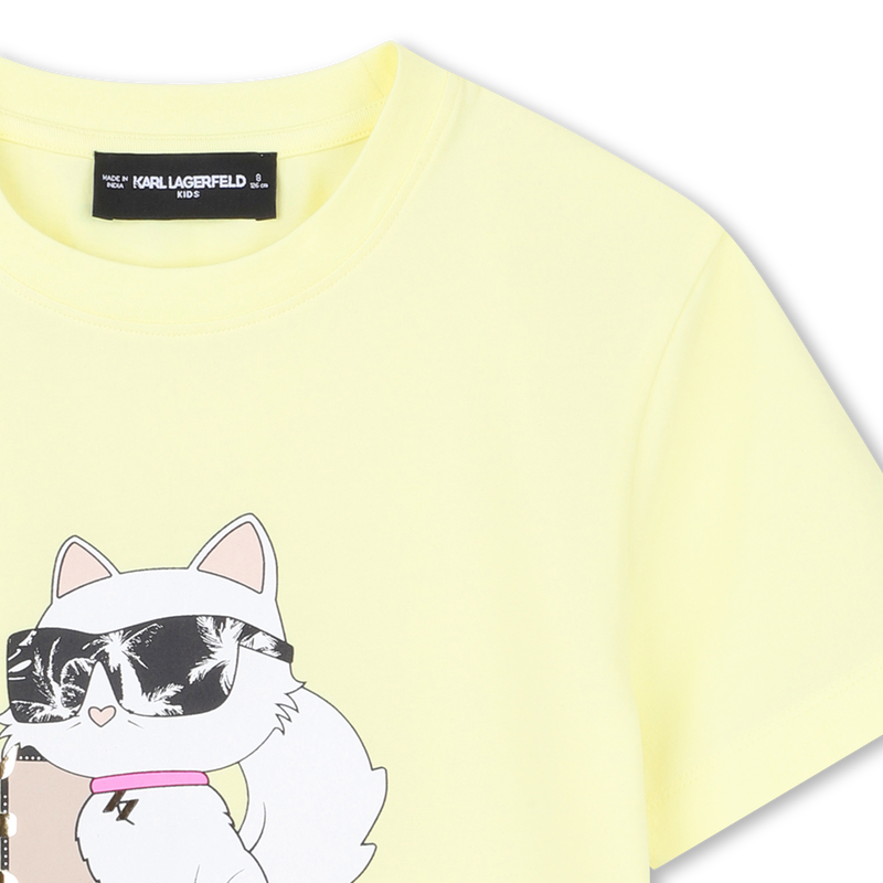 SHORT SLEEVE T-SHIRT KARL LAGERFELD KIDS 
                        GIRL