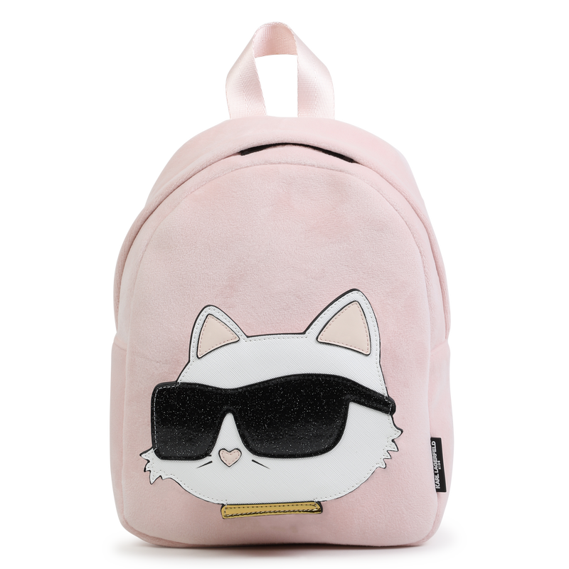 Small velvet backpack KARL LAGERFELD KIDS 
                        GIRL