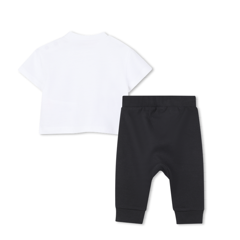 T-SHIRT AND TROUSERS SET KARL LAGERFELD KIDS 
                        BOY
