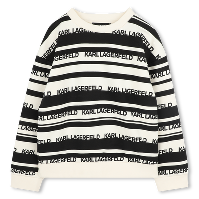 Striped sweatshirt KARL LAGERFELD KIDS BOY