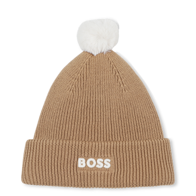 Knitted hat with pompom BOSS BOY