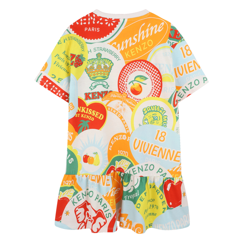 Multicolour print dress KENZO KIDS 
                        GIRL