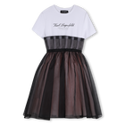 Short sleeve party dress KARL LAGERFELD KIDS 
                    GIRL