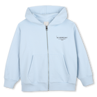 Zip-up hoodie, PALE BLUE, hi-res