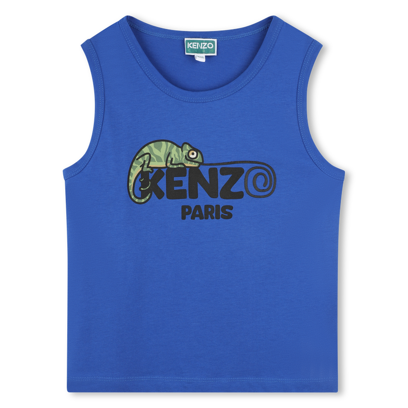 Cotton tank with logo KENZO KIDS 
                        BOY
