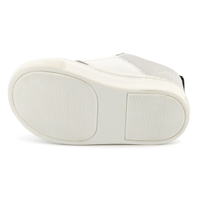 Leather hook-and-loop trainers BOSS 
                        BOY