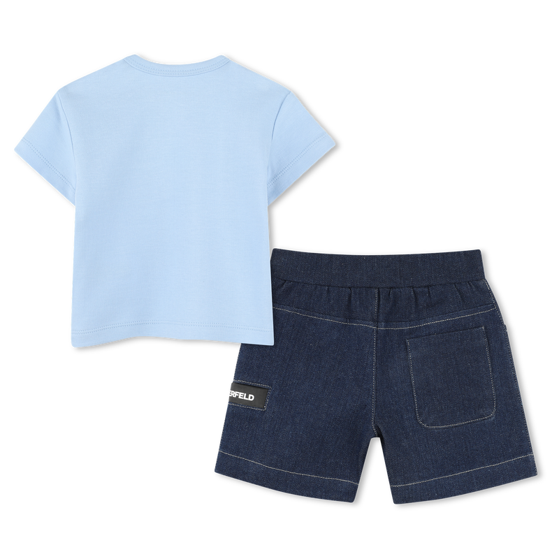 T-shirt and Bermuda shorts set KARL LAGERFELD KIDS 
                        BOY