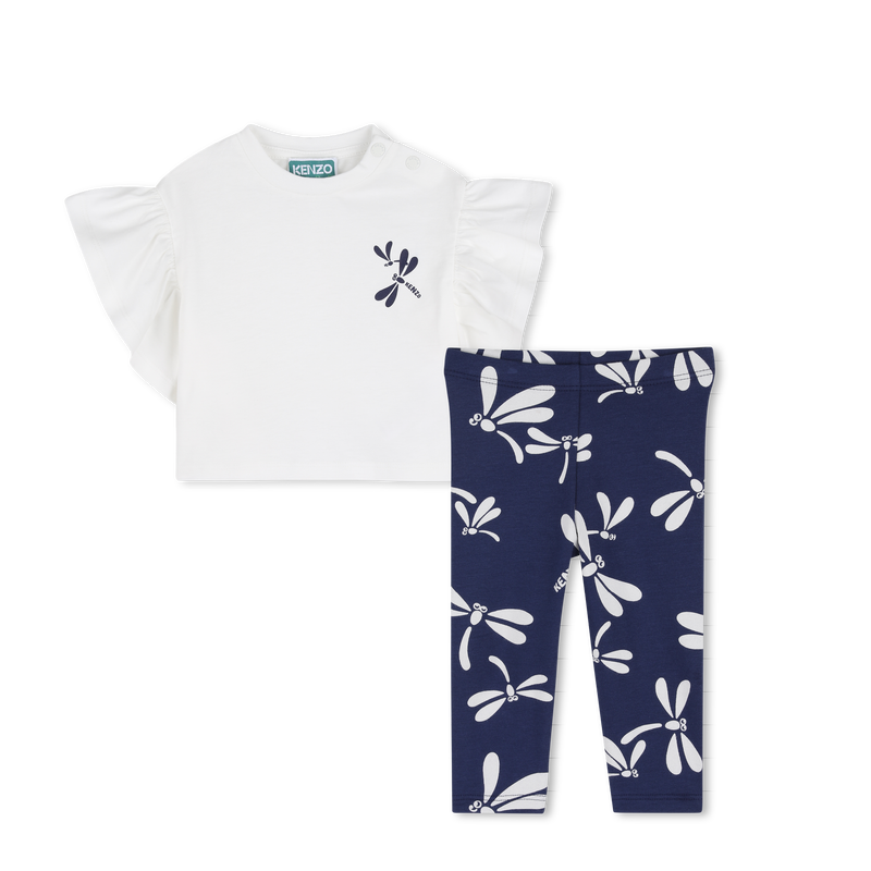 T-SHIRT AND LEGGINGS SET KENZO KIDS 
                        GIRL