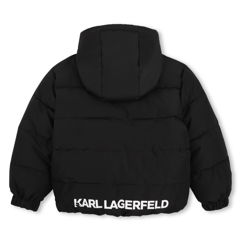 Hooded down jacket KARL LAGERFELD KIDS 
                        BOY