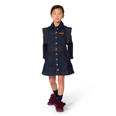 Denim dress LANVIN GIRL