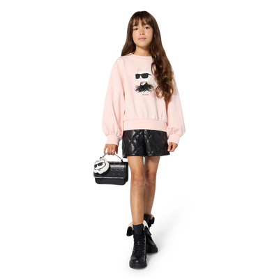 Bermuda with rhinestones KARL LAGERFELD KIDS GIRL