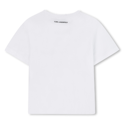 Short-sleeved T-shirt KARL LAGERFELD KIDS GIRL