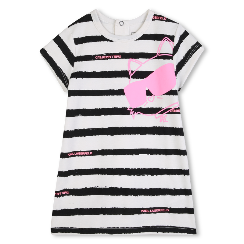 SHORT SLEEVE DRESS KARL LAGERFELD KIDS 
                        GIRL