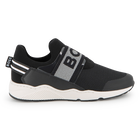 Cowhide leather trainers BOSS 
                    BOY
