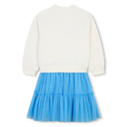 Bi-material novelty dress BILLIEBLUSH 
                    GIRL