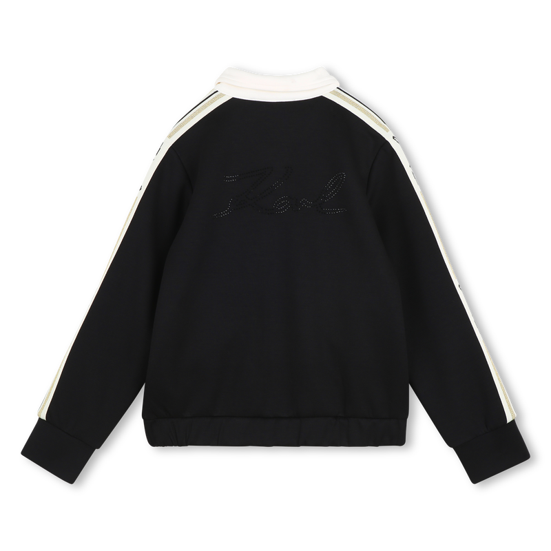 CARDIGAN WITH COLLAR KARL LAGERFELD KIDS 
                        GIRL