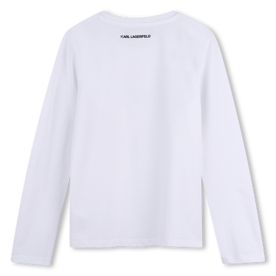 Long sleeve t-shirt KARL LAGERFELD KIDS GIRL