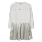 Bi-material long-sleeved dress MICHAEL KORS 
                    GIRL