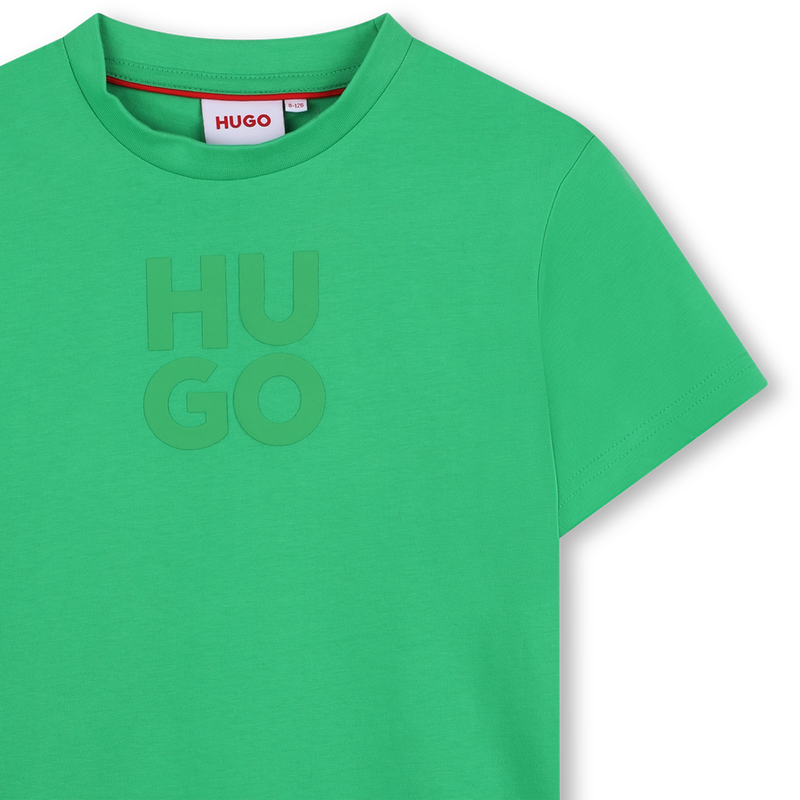 Short-sleeved cotton T-shirt HUGO 
                        BOY