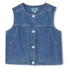 Sleeveless denim jacket KENZO KIDS 
                    GIRL