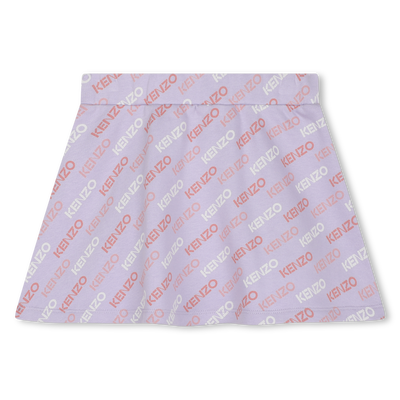 Flared logo-printed skirt KENZO KIDS GIRL