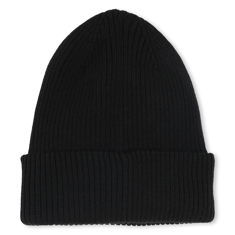 Knitted cotton hat HUGO 
                        UNISEX
