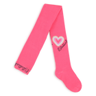 Tights with metallic heart, PINK, hi-res