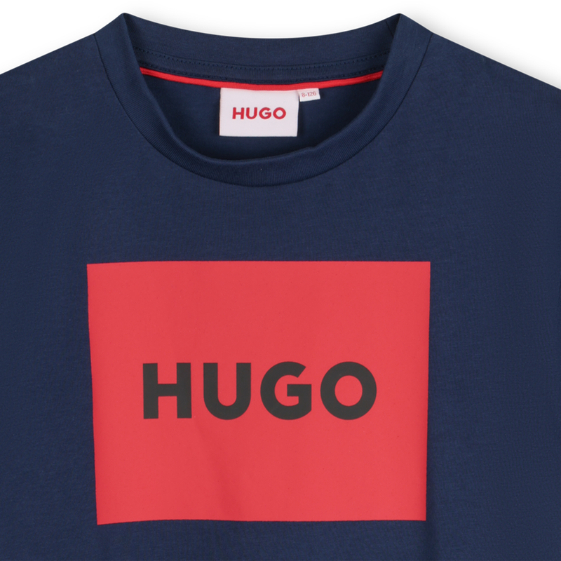 Short-sleeved cotton T-shirt HUGO 
                        BOY