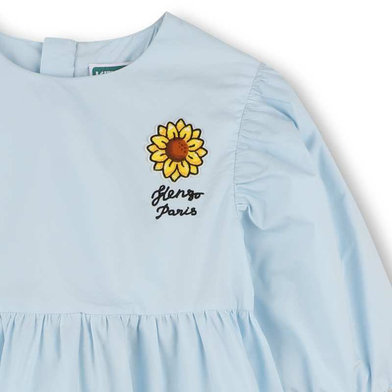 Two-colour flared dress KENZO KIDS 
                        GIRL