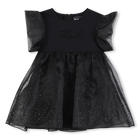 Short Sleeve Dress KARL LAGERFELD KIDS 
                    GIRL