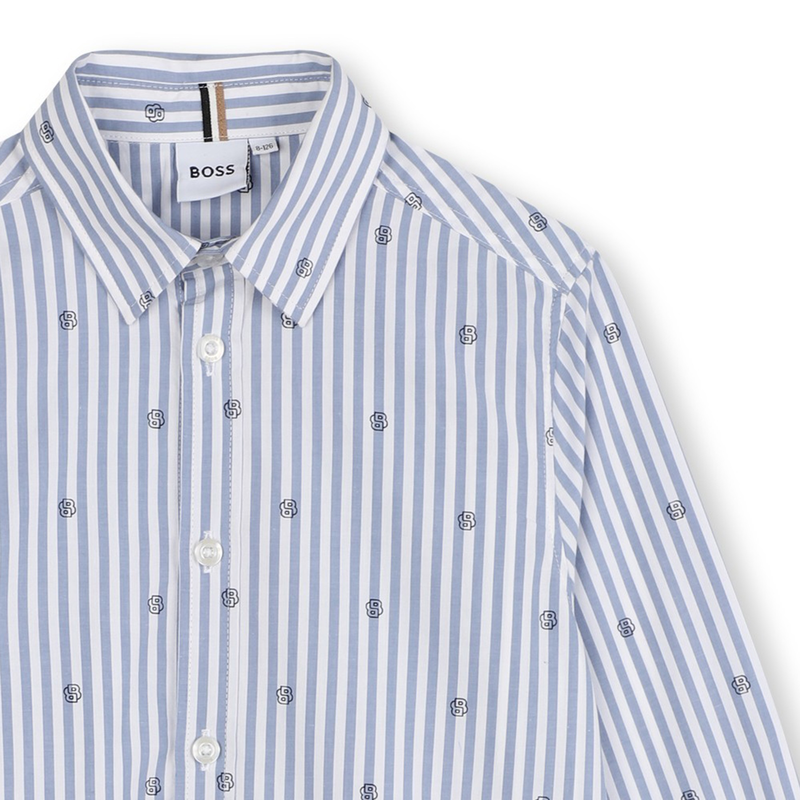 Long-sleeved cotton shirt BOSS 
                        BOY