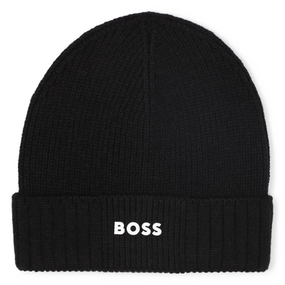Knitted hat with logo BOSS BOY