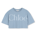 Short-sleeved t-shirt, BLUE, hi-res