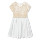 Bi-material dress BILLIEBLUSH 
                    GIRL