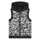 Hooded sleeveless puffer DKNY 
                    UNISEX