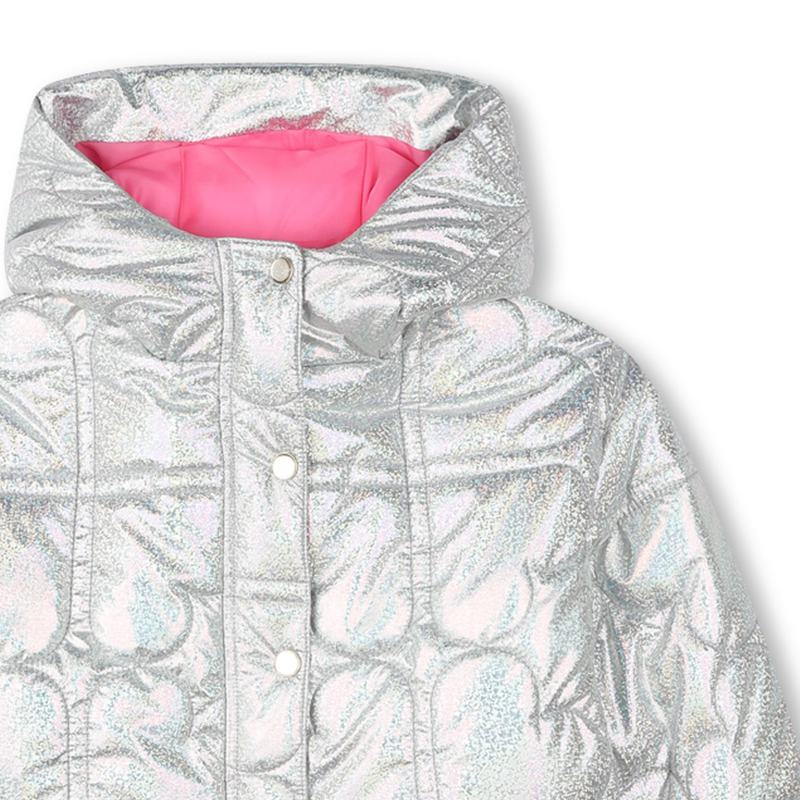 Metallic hooded puffer jacket BILLIEBLUSH 
                        GIRL