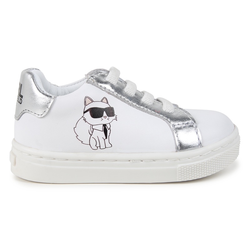 Low-top leather trainers KARL LAGERFELD KIDS 
                        UNISEX