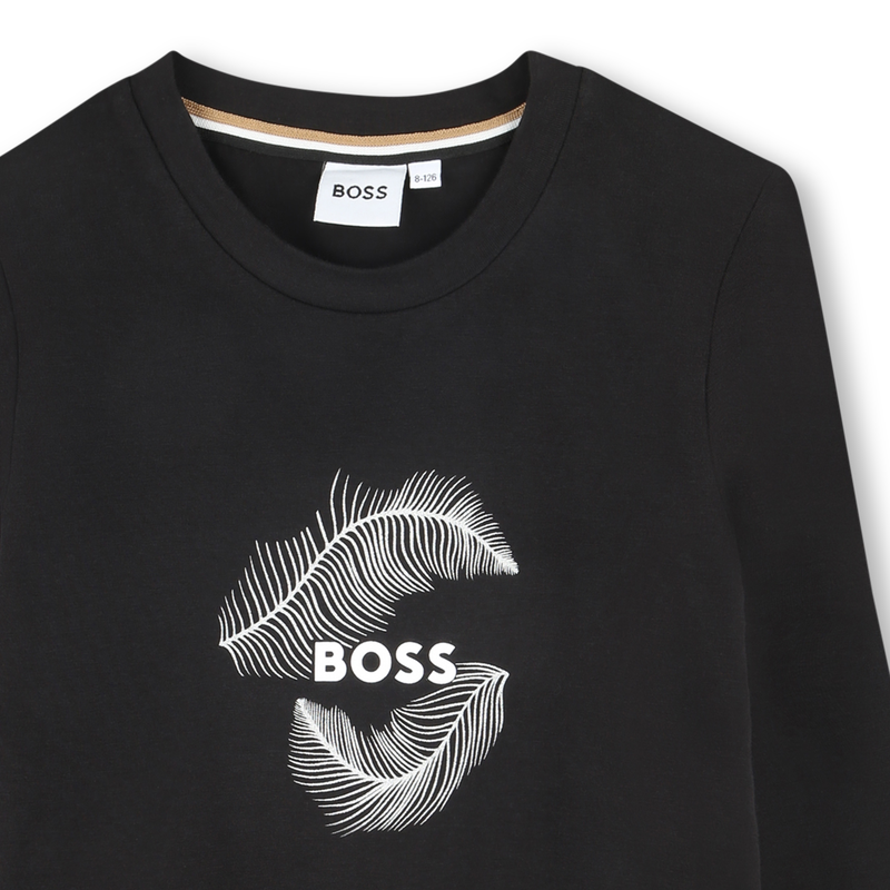 Cotton-rich T-shirt BOSS 
                        GIRL