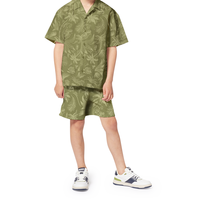 Printed cotton Bermuda shorts BOSS 
                        BOY