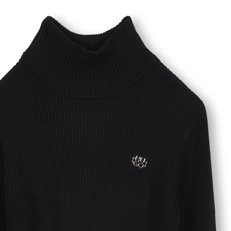 Long-sleeved knitted dress HUGO 
                        GIRL