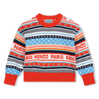 Jacquard knit jumper KENZO KIDS 
                    GIRL