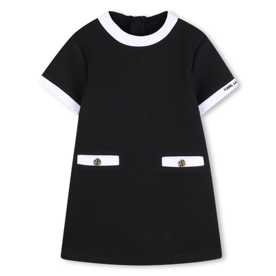 SHORT SLEEVE DRESS KARL LAGERFELD KIDS GIRL