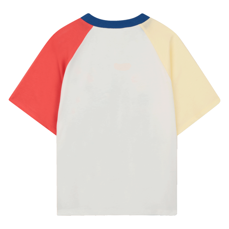 T-SHIRT WITH SLEEVES AND CONTRAST COLLAR KENZO KIDS 
                        BOY