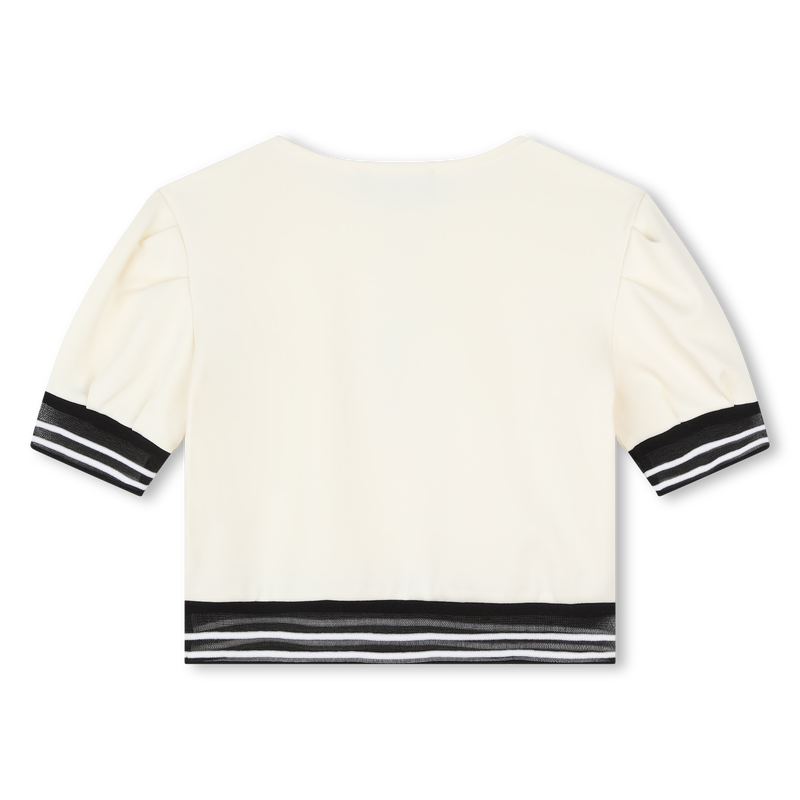Top with illusion tie KARL LAGERFELD KIDS 
                        GIRL