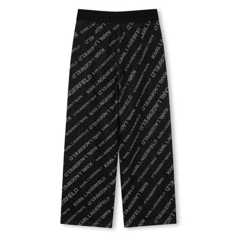 Denim trousers KARL LAGERFELD KIDS 
                        GIRL